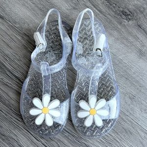 Old Navy Clear Jelly Daisy Sandals